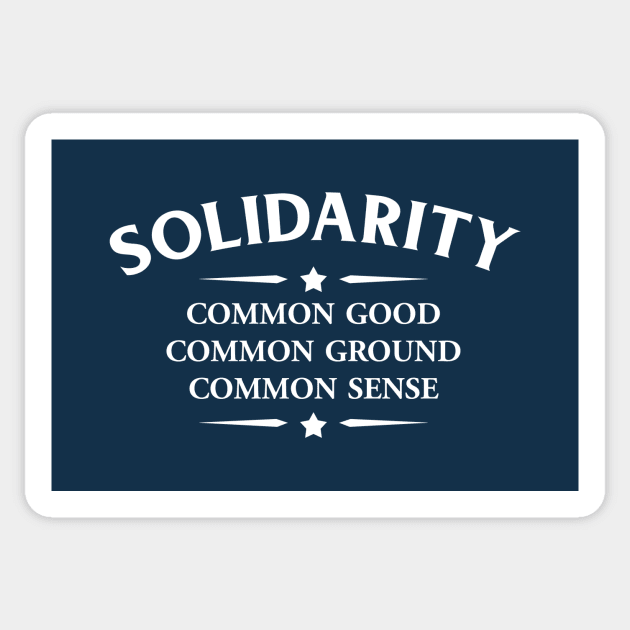 American Solidarity Party Slogan Sticker by ASP